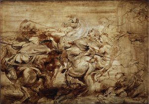 Étude pour la chasse au lion - Peter Paul Rubens