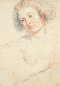 Étude de la tête de Sainte Apollonie (dessin) - Peter Paul Rubens