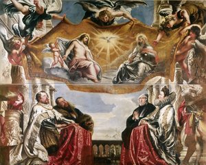 La famille Gonzaga en adoration de la Sainte Trinité - Peter Paul Rubens