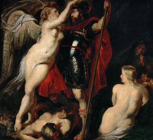 Le Héros de la Vertu Mars, couronné par la Déesse de la Victoire, vers 1616 - Peter Paul Rubens