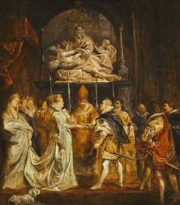 Le Mariage par Procuration de la Princesse Maria de Médicis et du Roi Henri IV de France dans le Duomo, Florence, 5 octobre 1600 - Peter Paul Rubens