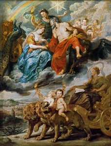 La rencontre de Marie de Médicis et Henri IV à Lyon Le cycle de Marie de Médicis - Peter Paul Rubens