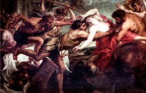 Le viol de Deidamia, 1636-1638