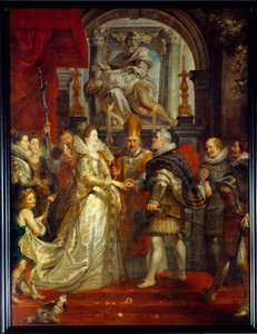 Le mariage par procuration de Maria De Medici (Marie de Médicis) (1573-1642) et Henri IV à Florence le 5/10/1600