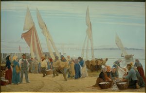 Matin à Hornbaek. Les pêcheurs arrivent à terre