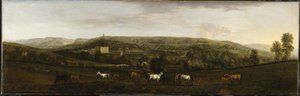 Vue de Chatsworth depuis le sud-ouest - Peter Tillemans
