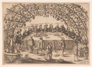 Banquet avec les membres de la Ligue de Schmalkalden - Peter Troschel