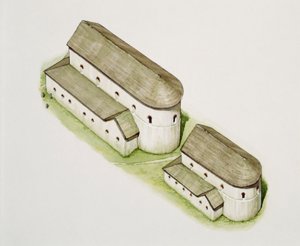 Première église saxonne, abbaye de Saint-Augustin, Canterbury, Kent, fin 20e ou début 21e siècle - Peter Urmston