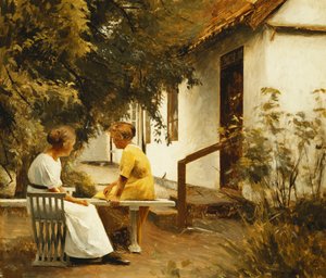 Dans le jardin