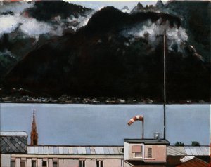 Lac Léman, 2008 (huile sur toile)