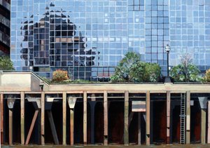 Près du pont de Londres, 2006 (huile sur toile)