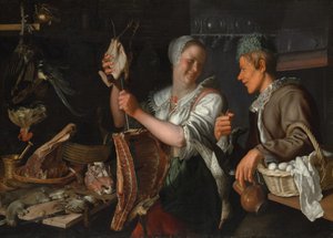 Scène de cuisine, années 1620 - Peter Wtewael
