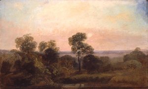 Paysage boisé au crépuscule - Peter de Wint