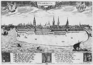 Vue de Hambourg - Peter van der Doort