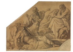 Der Traum des Agamemnon. Karton zu den Deckenbildern der Münchner Glyptothek - Peter von Cornelius