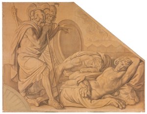 Nestor und Agamemnon wecken den Diomedes - Peter von Cornelius