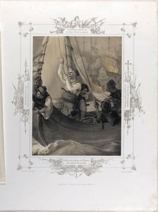 Constantin Kanaris détruit par le feu trois navires de ligne turcs à Tchesme, de l