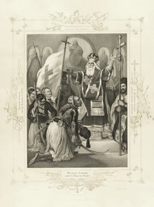 Le métropolite Germanos levant la bannière de la liberté de l