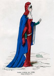 Dame noble du temps de Charles VI de France, 1386 - Petit