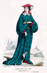 Noble femme du temps de Charles VI de France, 1395 1882-1884 - Petit