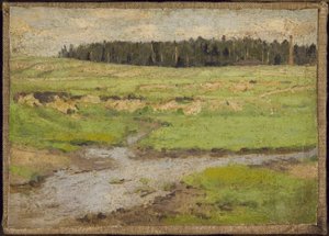Paysage en été - Petr Ivanovic Petrovichev