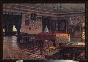 Le salon dans la maison de Peter Ilich Tchaikovsky - Petr Ivanovic Petrovichev