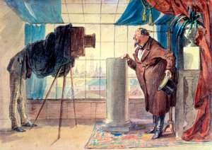Marchand chez le photographe, années 1860 - Petr Mikhailovich Shmel