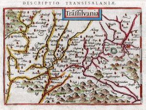 Carte de Transylvanie 1616 - Petrus Bertius