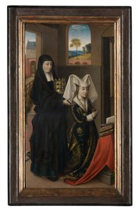 Isabelle de Portugal et Sainte Élisabeth, c.1457-60 - Petrus Christus
