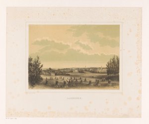 Vue sur un pré avec des gerbes de blé près du domaine de Larenberg - Petrus Josephus Lutgers