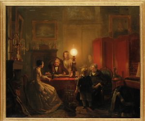 Une famille réunie autour d