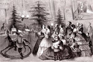Noël à Saint-Pétersbourg, Russie. 1861 (gravure) - Pharamond Blanchard