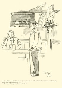 Caricature de Phil May, des années 1890 - Phil May