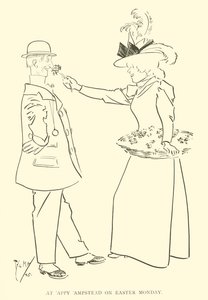 Caricature de Phil May, des années 1890 - Phil May