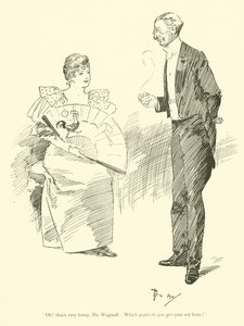 Caricature de Phil May, des années 1890 - Phil May