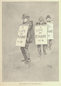 Caricature de Phil May, des années 1890 - Phil May