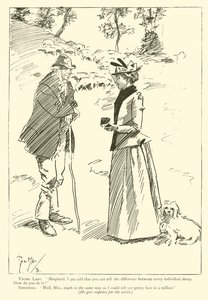 Caricature de Phil May, des années 1890 - Phil May
