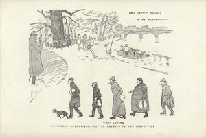 Enthousiasme non refroidi, baignade hivernale dans la Serpentine