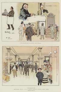 Manières occidentales, dans un hôtel de la Cinquième Avenue, New York - Phil May