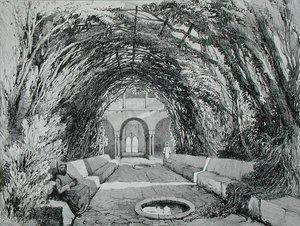 Bassins dans le jardin du couvent de San Domingo, Alhambra, planche 6 de 