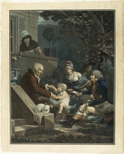 Plaisirs paternels - Philibert Louis Debucourt