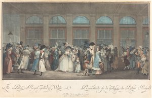 Promenade de la Galerie du Palais Royal - Philibert Louis Debucourt