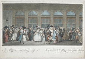 La promenade de la galerie du Palais Royal - Philibert Louis Debucourt