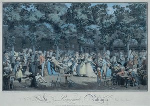 La promenade publique - Philibert Louis Debucourt