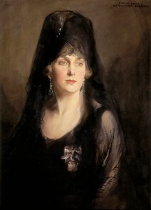 Portrait de Victoria Eugenia de Battenberg (1887-1969), 20ème siècle - Philip Alexius de Laszlo