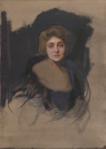 Esquisse pour le portrait de la vicomtesse Lee de Fareham (verso) - Philip Alexius de Laszlo