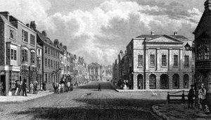 La grande rue, Newport, Île de Wight, 1844 - Philip Brannon