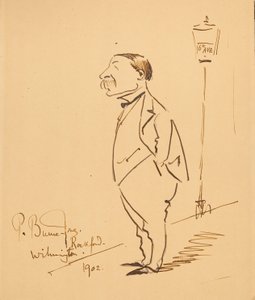 Caricature de Samuel Bancroft - Philip Burne Jones