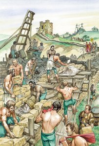 Construction du mur d