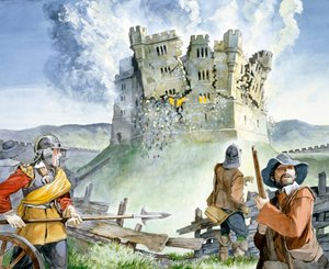 Siège de la guerre civile au château d